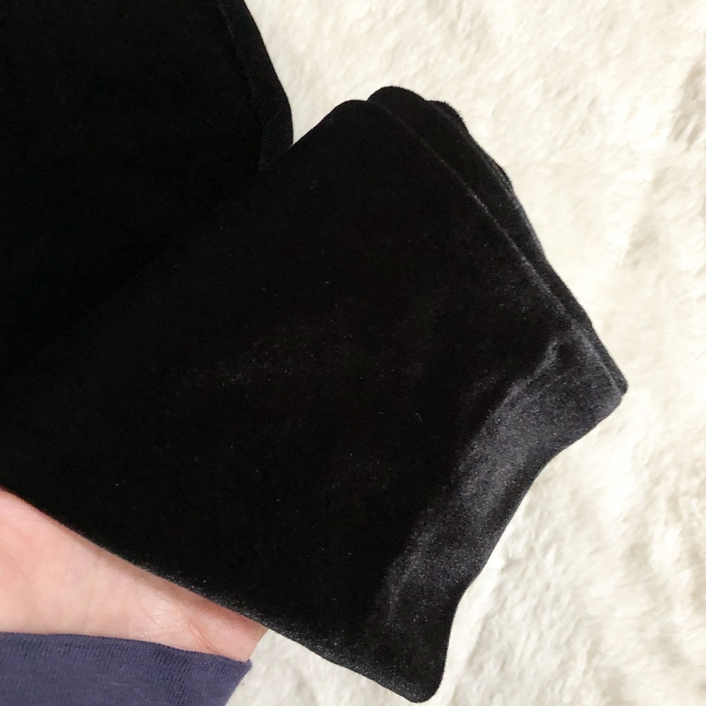 SOLD LOFT | Petite Black Velvet Leggings NWT - Picture 5 of 7